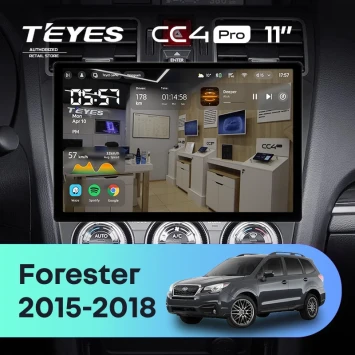Штатная магнитола Teyes CC4 Pro 12/256 Subaru Forester SJ (2015-2018) (11")
