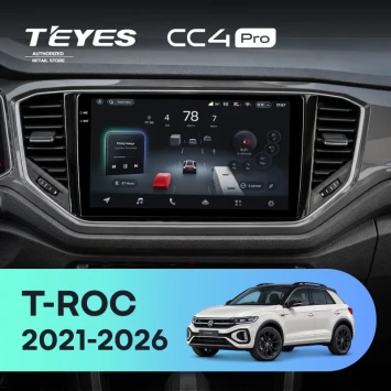 Штатная магнитола Teyes CC4 Pro 12/256 Volkswagen T-ROC (2021-2026)