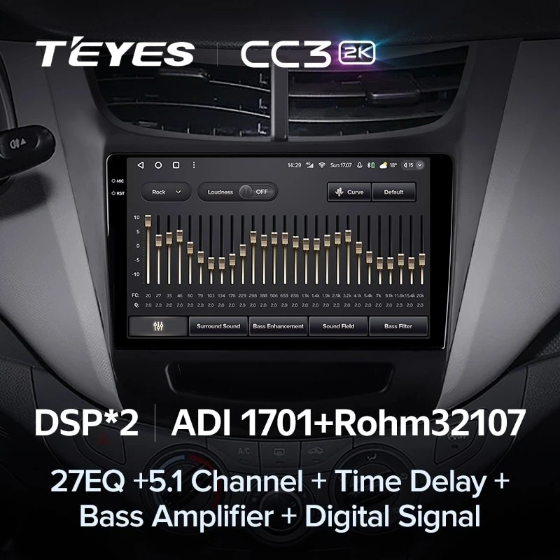 Штатная магнитола Teyes CC3 2K 4/32 Chevrolet Sail (2015-2018)