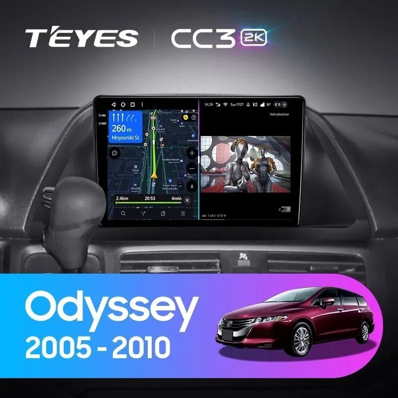 Штатная магнитола Teyes CC3 2K 4/32 Honda Odyssey (2005-2010) (US EDITION)
