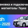 Штатная магнитола Teyes CC3 2K 4/64 Toyota Voxy III R80 (2014-2020) F1 Правый руль