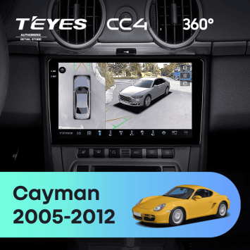 Штатная магнитола Teyes CC4 360 8/128 Porsche Cayman 987 (2005-2012)