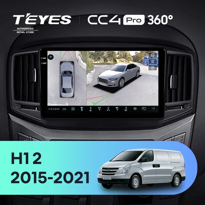 Штатная магнитола Teyes CC4 Pro 360 8/128 Hyundai H1 2 (2015-2021) F2