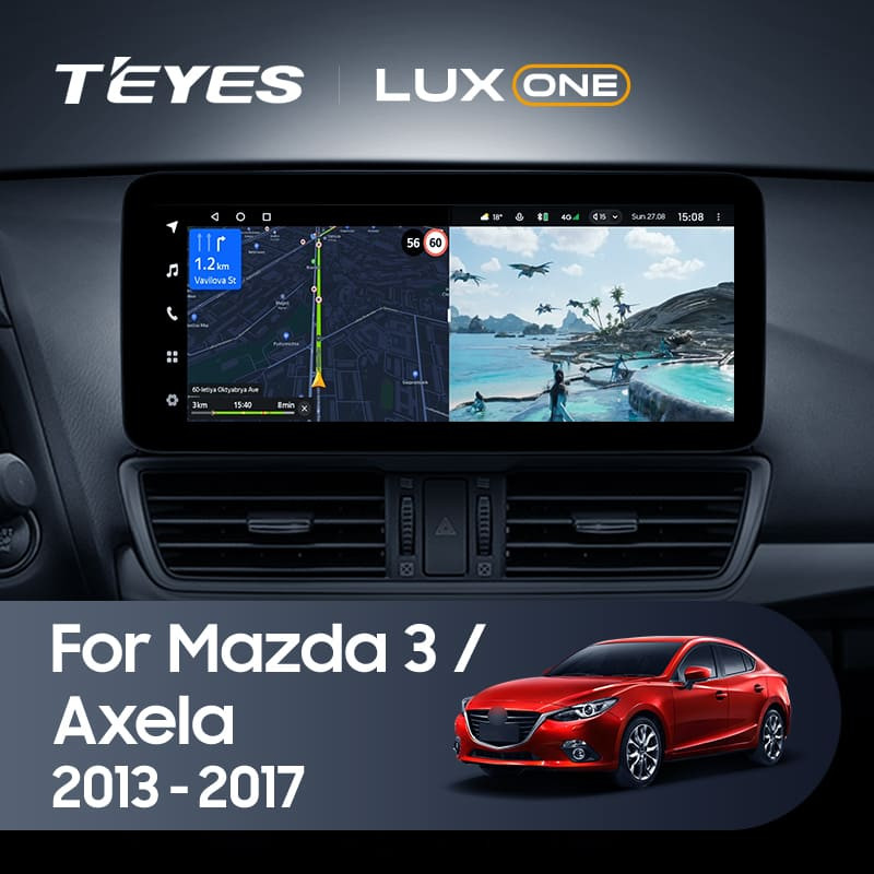 Штатная магнитола Teyes LUX ONE 6/128 Mazda Axela 3 (2013-2017) Тип-B Правый руль