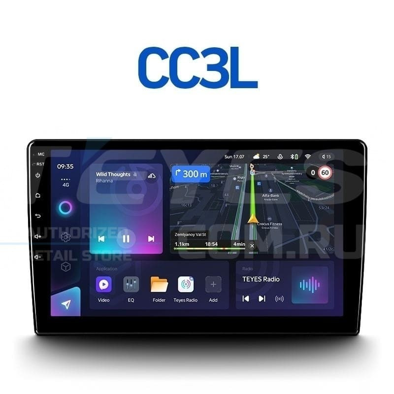 Штатная магнитола Teyes CC3L 4/32 Subaru Outback 4 BR (2009-2014) Правый руль