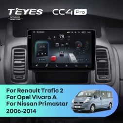 Штатная магнитола Teyes CC4 Pro 12/256 Renault Trafic 2 (2006-2014) Тип-A