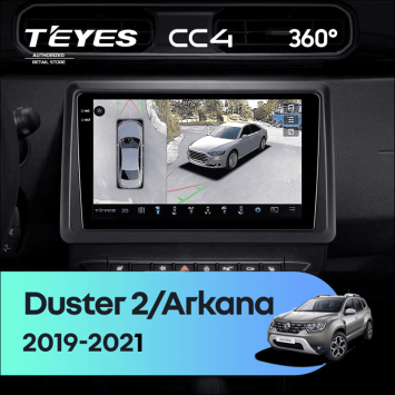 Штатная магнитола Teyes CC4 360 8/128 Renault Arkana (2019-2021) F2