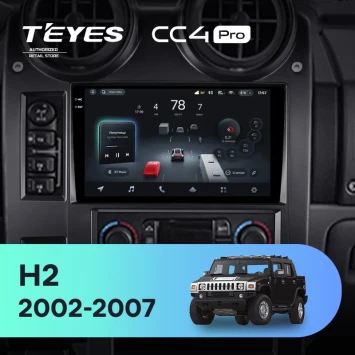 Штатная магнитола Teyes CC4 Pro 8/128 Hummer H2 E85 (2002-2007)