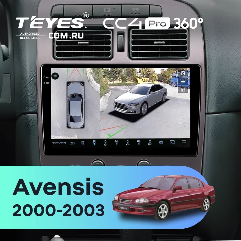 Штатная магнитола Teyes CC4 Pro 360 8/128 Toyota Avensis 1 T220 (2000-2003)