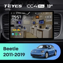 Штатная магнитола Teyes CC4 Pro 12/256 Volkswagen Beetle A5 (2011-2019) (13")