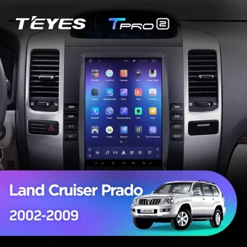 Штатная магнитола Tesla style Teyes TPRO 2 4/64 Toyota Land Cruiser Prado 120 (2002-2009) Тип-B