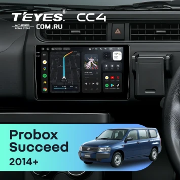 Штатная магнитола Teyes CC4 6/64 Toyota Probox (2014-2026)