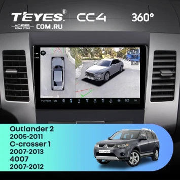 Штатная магнитола Teyes CC4 360 6/64 Citroen C-Crosser 1 (2007-2013) F2 Тип-A