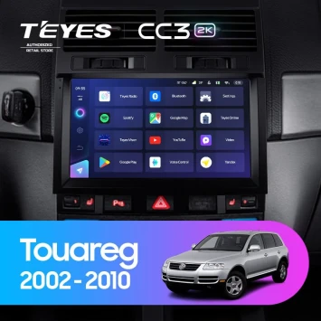 Штатная магнитола Teyes CC3 2K 4/32 Volkswagen Touareg GP (2002-2010) F1