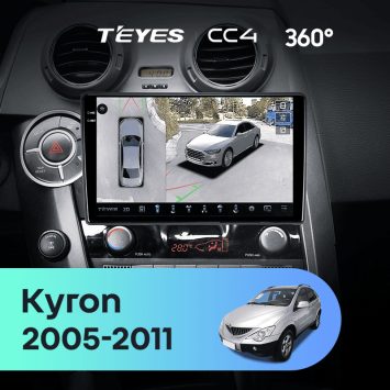 Штатная магнитола Teyes CC4 360 6/64 SsangYong Kyron (2005-2011)