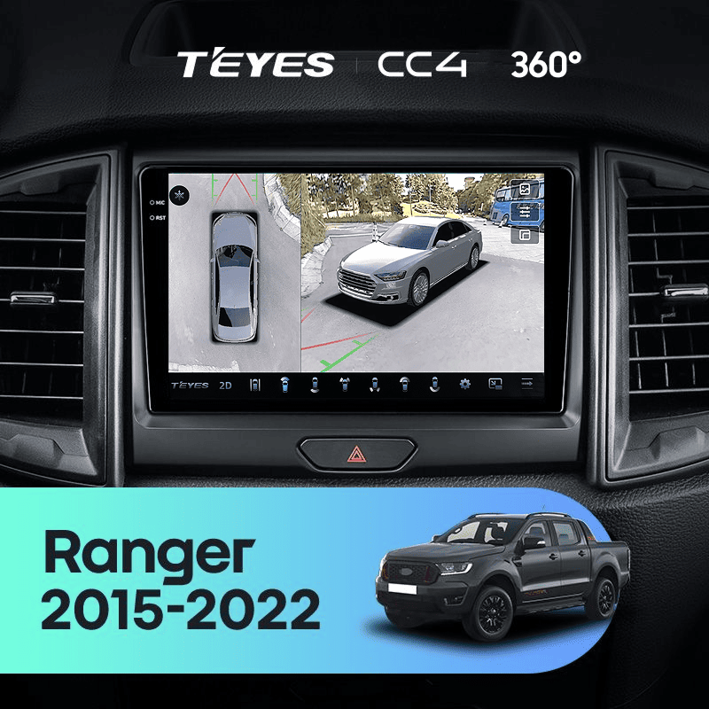 Штатная магнитола Teyes CC4 360 8/128 Ford Ranger P703 (2015-2022) Тип-B