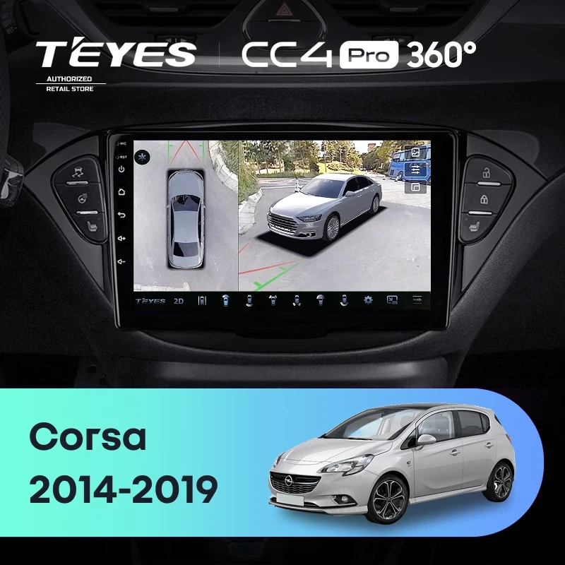 Штатная магнитола Teyes CC4 Pro 360 8/128 Opel Corsa (2014-2019)