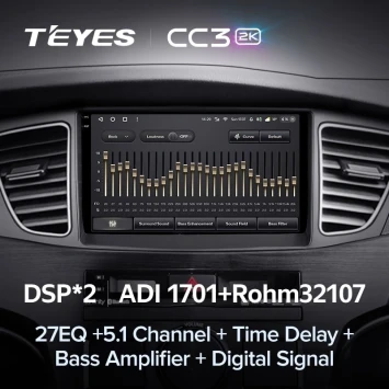 Штатная магнитола Teyes CC3 2K 4/32 Kia Cadenza K7 (2011-2012)