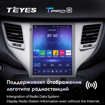 Штатная магнитола Tesla style Teyes TPRO 2 4/64 Hyundai Tucson 3 (2015-2018) Тип-A