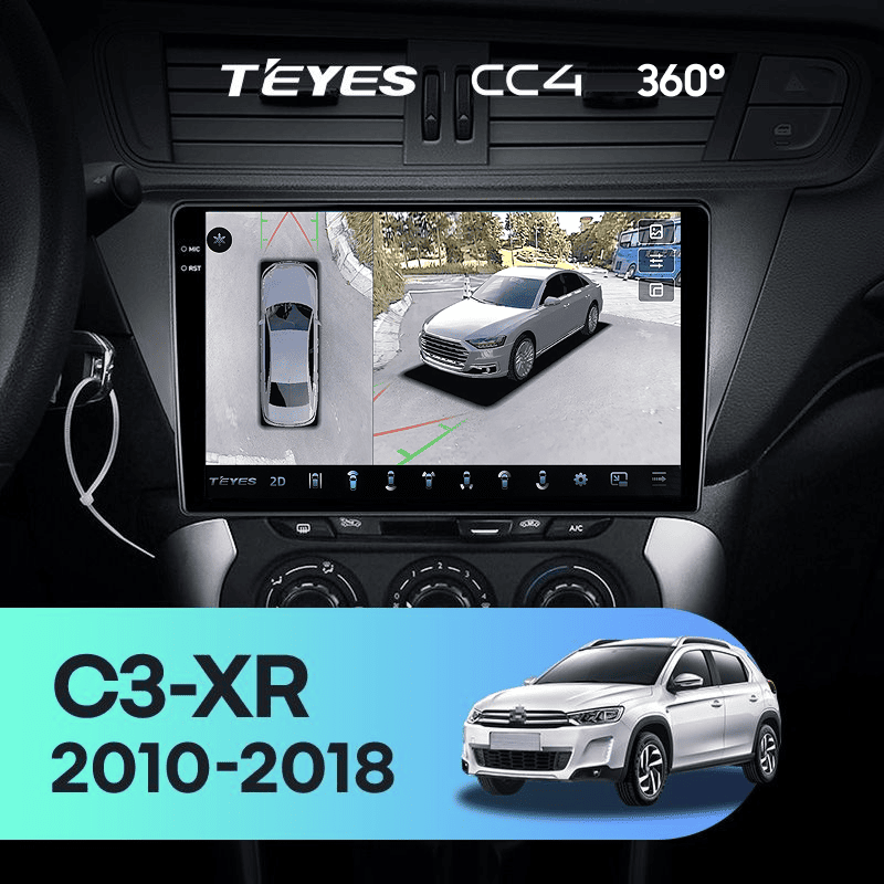 Штатная магнитола Teyes CC4 360 6/64 Citroen C3-XR (2010-2018) F2