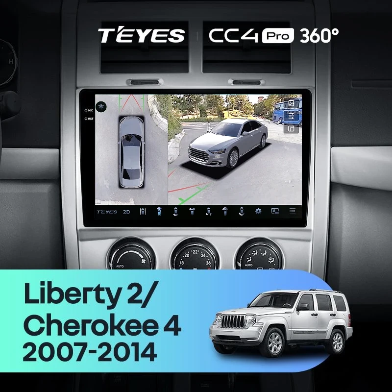 Штатная магнитола Teyes CC4 Pro 360 12/256 Jeep Liberty 2 KK (2007-2012)