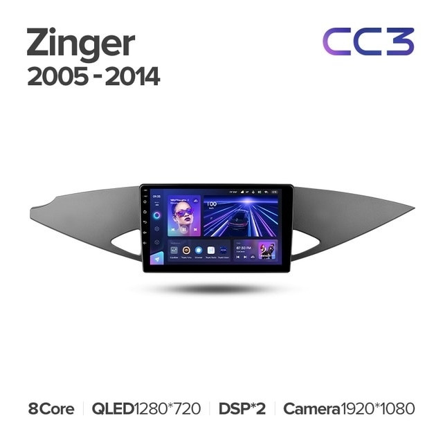 Штатная магнитола Teyes CC3L 4/32 Mitsubishi Zinger (2005-2014)