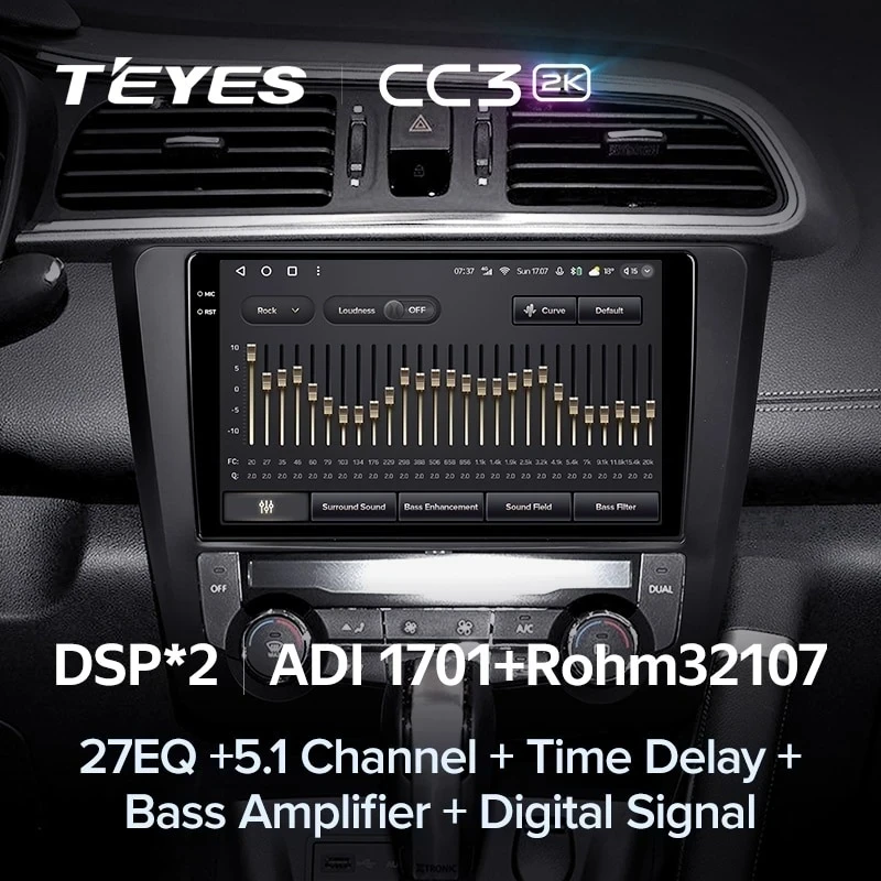 Штатная магнитола Teyes CC3 2K 4/32 Renault Kadjar (2015-2017)