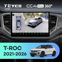 Штатная магнитола Teyes CC4 Pro 360 12/256 Volkswagen T-ROC (2021-2026) (11")