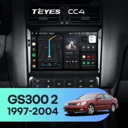 Штатная магнитола Teyes CC4 6/64 Lexus GS300 2 S160 (1997-2004) Тип-B