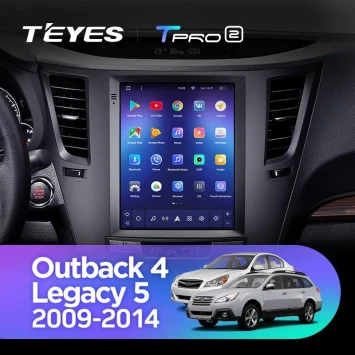 Штатная магнитола Tesla style Teyes TPRO 2 3/32 Subaru Outback 4 BR Legacy 5 (2009-2014)