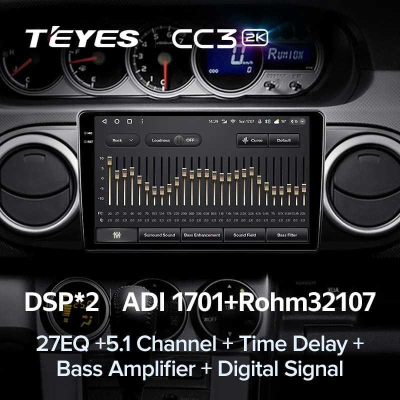 Штатная магнитола Teyes CC3 2K 4/32 Toyota Corolla Rumion E150 (2007-2016)