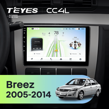 Штатная магнитола Teyes CC4L 4/64 Lifan Breez (520) (2005-2014)