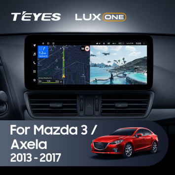Штатная магнитола Teyes LUX ONE 360 6/128 Mazda Axela 3 (2013-2017) Тип-B Правый руль