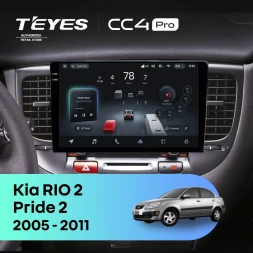 Штатная магнитола Teyes CC4 Pro 8/128 Kia Rio 2 (2005-2011) F2
