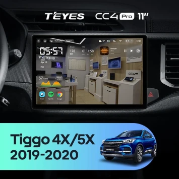 Штатная магнитола Teyes CC4 Pro 12/256 Chery Tiggo 4X 5X (2019-2020) (11")
