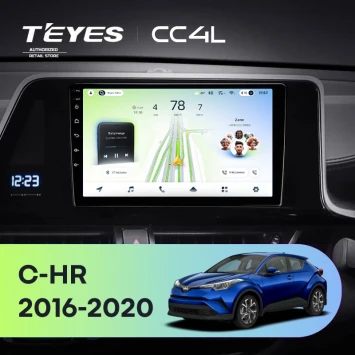 Штатная магнитола Teyes CC4L 4/64 Toyota C-HR (2016-2020) F1 Правый руль