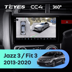 Штатная магнитола Teyes CC4 360 6/64 Honda Fit 3 GP GK (2013-2020) Тип-B Правый руль