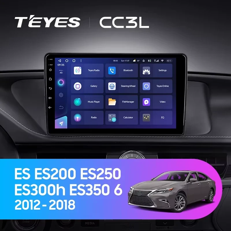 Штатная магнитола Teyes CC3L 4/64 Lexus ES ES200 ES250 ES300h ES350 XV60 VI (2012-2018) Тип-B