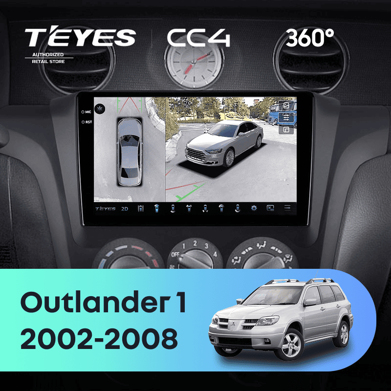 Штатная магнитола Teyes CC4 360 6/64 Mitsubishi Outlander 1 (2002-2008) F1