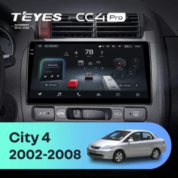 Штатная магнитола Teyes CC4 Pro 8/128 Honda City 4 (2002-2008)