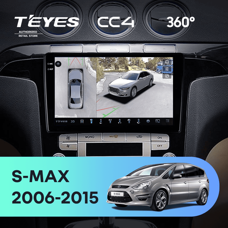 Штатная магнитола Teyes CC4 360 8/128 Ford S-MAX 1 (2006-2015) F1