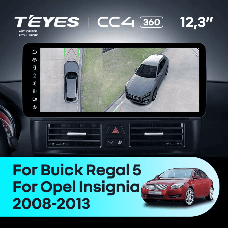 Штатная магнитола Teyes CC4 12.3" 360 8/128 Buick Regal 5 (2008-2013)