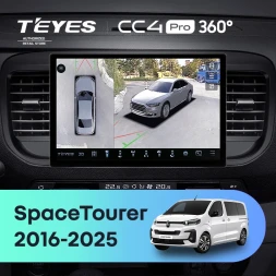 Штатная магнитола Teyes CC4 Pro 360 12/256 Citroen SpaceTourer (2016-2026) (11")