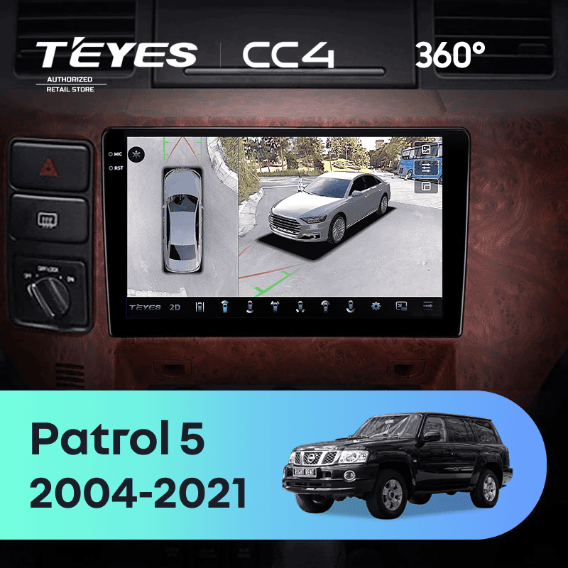 Штатная магнитола Teyes CC4 360 6/64 Nissan Patrol V 5 Y61 (2004-2021) F3