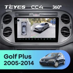 Штатная магнитола Teyes CC4 360 6/64 Volkswagen Golf Plus (2005-2014) (серая) F2
