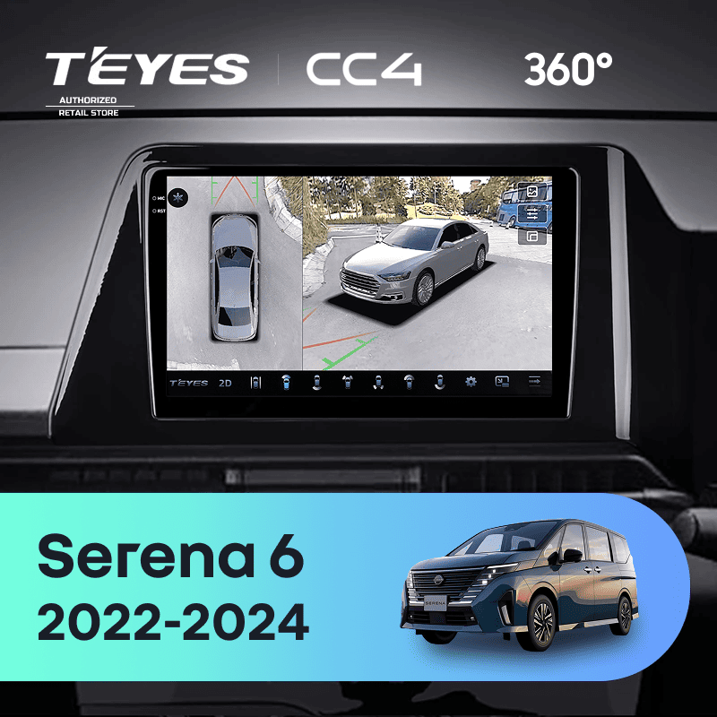 Штатная магнитола Teyes CC4 360 8/128 Nissan Serena 6 C28 (2022-2024)