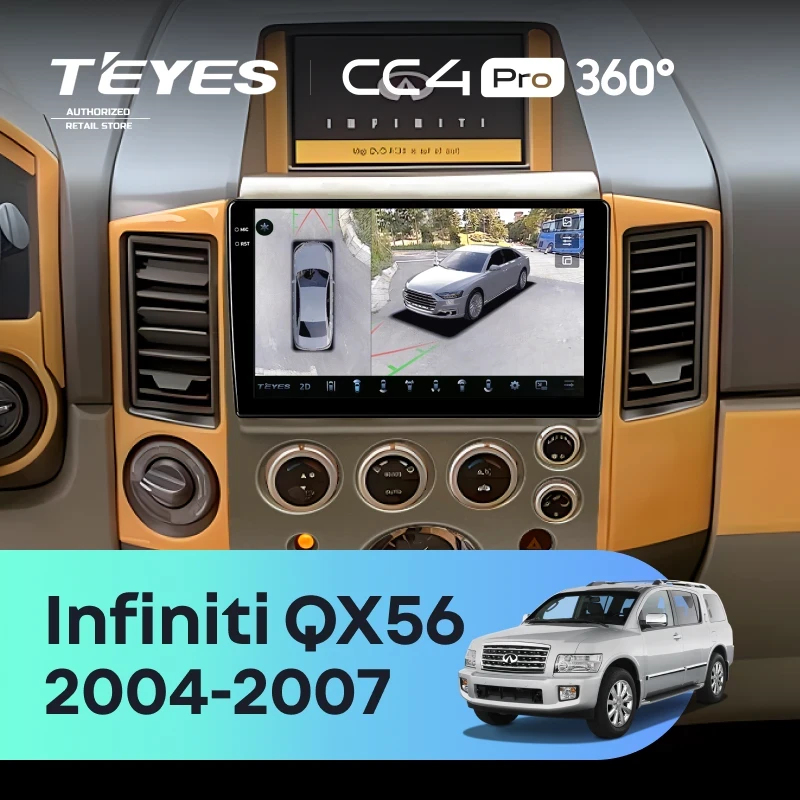 Штатная магнитола Teyes CC4 Pro 360 12/256 Infiniti QX56 (2004-2007)