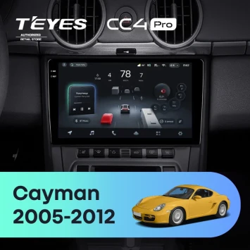 Штатная магнитола Teyes CC4 Pro 8/128 Porsche Cayman 987 (2005-2012)