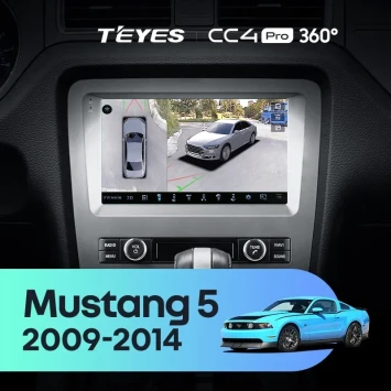 Штатная магнитола Teyes CC4 Pro 360 8/128 Ford Mustang 5 S-197 (2009-2014) F1