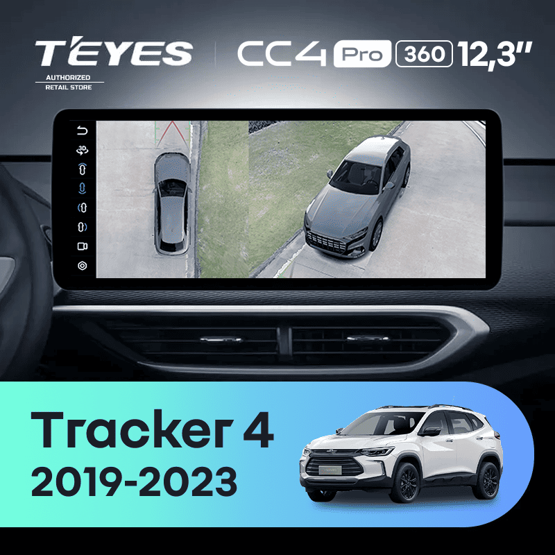 Штатная магнитола Teyes CC4 Pro 12.3" 360 8/128 Chevrolet Tracker 4 (2019-2023) Тип-A